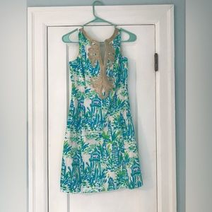 Lilly Pulitzer - Size 6 - Janice Shift Dress in High Beams Print